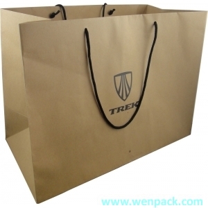 brown Kraft Paper Gift Bag for packaging