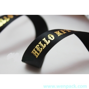 custom printed Logo gift packaging ribbon