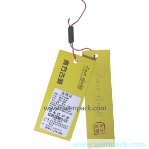 printed woven clothing Hang Tags