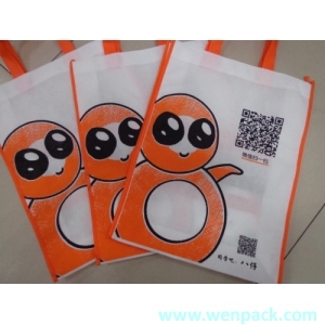 custom printed logo gift shopping non woven bag for garment packaging