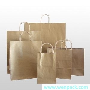 Shopping  Kraft Paper Gift Bag for packaging