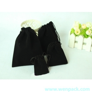 custom jewelry drawstring velvet pouch