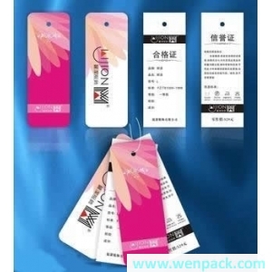 printed fashion hang tag