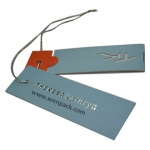 custom printed  apparel hang tag
