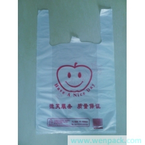 custom printed logo gift plastic bag
