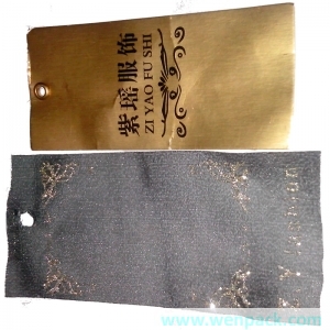 custom cotton hang tag for apparel